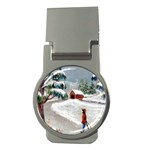 Sledding the Tree home - Ave Hurley - Money Clip (Round)