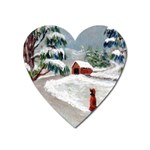 Sledding the Tree home - Ave Hurley - Magnet (Heart)