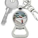 Sledding the Tree home - Ave Hurley - Bottle Opener Key Chain