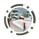 Sledding the Tree home - Ave Hurley - Poker Chip Card Guard