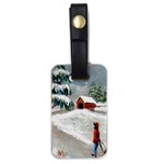 Sledding the Tree home - Ave Hurley - Luggage Tag (one side)