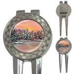 Jane s Winter Sunset - Ave Hurley -  3-in-1 Golf Divot