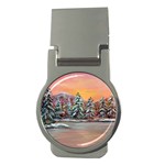 Jane s Winter Sunset - Ave Hurley -  Money Clip (Round)