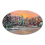 Jane s Winter Sunset - Ave Hurley -  Magnet (Oval)