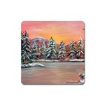 Jane s Winter Sunset - Ave Hurley -  Magnet (Square)