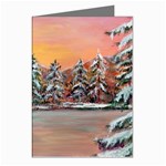 Jane s Winter Sunset - Ave Hurley -  Greeting Cards (Pkg of 8)