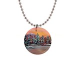 Jane s Winter Sunset - Ave Hurley -  1  Button Necklace