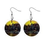 James Winter Cabin By Ave Hurley 1 1m 1  Button Earrings