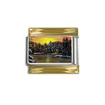 James Winter Cabin By Ave Hurley 1 1m Gold Trim Italian Charm (9mm)