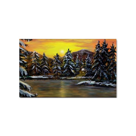 James Winter Cabin By Ave Hurley 1 1m Sticker (Rectangular) from ArtsNow.com Front