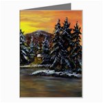 James Winter Cabin By Ave Hurley 1 1m Greeting Card