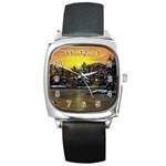 James Winter Cabin By Ave Hurley 1 1m Square Metal Watch