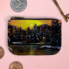 James Winter Cabin By Ave Hurley 1 1m Mini Coin Purse from ArtsNow.com Front