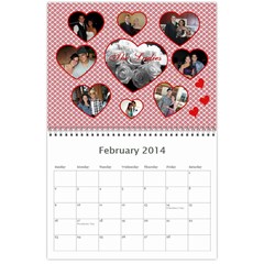 Austin Wall Calendar 11 x 8.5 (12 Feb 2014