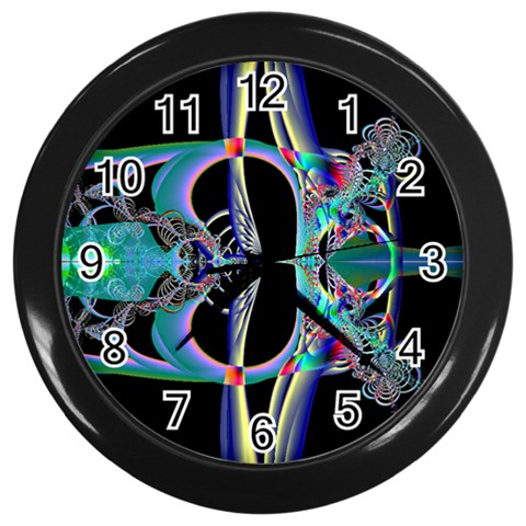 Jungle4 Wall Clock (Black) from ArtsNow.com Front