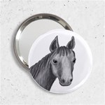 Horse Looking at You - Ave Hurley 2.25  Handbag Mirror