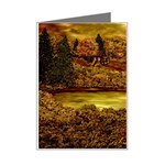 Cozy Cabin Sundown - Ave Hurley Mini Greeting Card