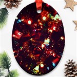 Christmas Tree Close Up - Ornament (Oval)