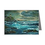 Hobson s Lighthouse by Ave Hurley - Mini Greeting Card
