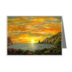 Sunset of Hope by Ave Hurley - Mini Greeting Card
