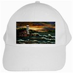 Davids Lighthouse by Ave Hurley - White Cap