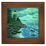 Jerry s Lighthouse  by Ave Hurley - Wrap Canvas Version Framed Tile