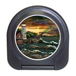 Davids Lighthouse  by Ave Hurley - Travel Alarm Clock