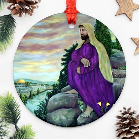 Jesus Overlooking Jerusalem By Ave Hurley Front
