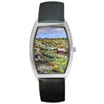 Tenant House in Summer by Ave Hurley - Barrel Style Metal Watch