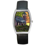 Essex Lighthouse by Ave Hurley - Barrel Style Metal Watch