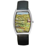 Tenant House In Summer  by Ave Hurley Barrel Style Metal Watch