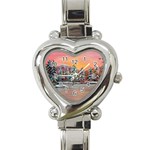 Jane s Winter Sunset by Ave Hurley - Heart Italian Charm Watch