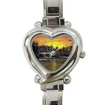 Cabin in the Woods by Ave Hurley - Heart Italian Charm Watch