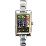 Essex Cottage Lighthouse    Ave Hurley  Ah 001 135 Rectangular Italian Charm Watch