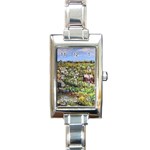  Tenant House In Summer  by Ave Hurley  ArtRave.com/AH-001 Rectangular Italian Charm Watch