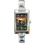 David Bowman Lighthouse Rectangular Italian Charm Watch