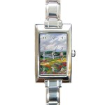 Katy s Pasture Rectangular Italian Charm Watch