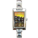 Cabin In The Woods 207kb  Aceo Rectangular Italian Charm Watch