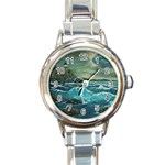 Ah 001 134 Ave Hurley   Hobsons  Lighthouse Round Italian Charm Watch