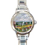 Katy s Pasture Round Italian Charm Watch
