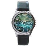 Ah 001 134 Ave Hurley   Hobsons  Lighthouse Round Metal Watch