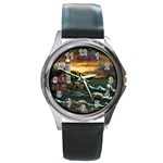 David Bowman Lighthouse Round Metal Watch