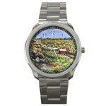 Tenant House in Summer by Ave Hurley - Sport Metal Watch