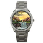 Brenton s Waterfall -  Ave Hurley  Sport Metal Watch