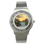 Brenton s Waterfall -  Ave Hurley  Stainless Steel Watch