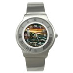 Davids Lighthouse by Ave Hurley - Stainless Steel Watch