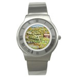 Tenant House In Summer  by Ave Hurley Stainless Steel Watch