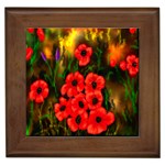 Poppies 3 -  Ave Hurley -  Framed Tile