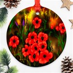 Poppies 3 -  Ave Hurley -  Ornament (Round)