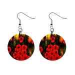 Poppies 3 -  Ave Hurley -  1  Button Earrings